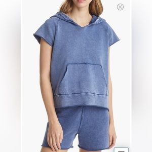 Frank & Eileen Mel Women’s Cap Sleeve Hoodie size S NWT